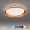 Leuchten Direkt Plafonnier LED SATI, forme ronde et plate, 3000 Kelvin blanc chaud