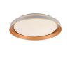 Leuchten Direkt Plafonnier LED SATI, forme ronde et plate, 3000 Kelvin blanc chaud