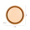 Leuchten Direkt Plafonnier LED SATI, forme ronde et plate, 3000 Kelvin blanc chaud