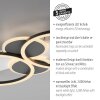 Leuchten Direkt, plafonnier LED TROOPER à anneaux entrelacés, 3000 Kelvin blanc chaud