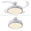 Leuchten Direkt ventilateur de plafond KOPTA LED, blanc réglable 3000-6000 Kelvin
