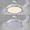 Leuchten Direkt ventilateur de plafond KOPTA LED, blanc réglable 3000-6000 Kelvin