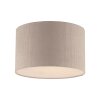 Leuchten Direkt Plafonnier DURO scandinave à abat-jour cylindrique en tissu beige côtelé