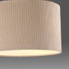Leuchten Direkt Plafonnier DURO scandinave à abat-jour cylindrique en tissu beige côtelé