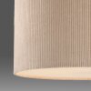 Leuchten Direkt Suspension DURO à abat-jour cylindrique plissé beige, hauteur réglable