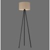 Leuchten Direkt lampadaire DURO à trois pieds avec abat-jour cylindrique beige