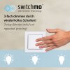 Leuchten Direkt plafonnier LED KULUNKA à facettes, 3000 Kelvin blanc chaud