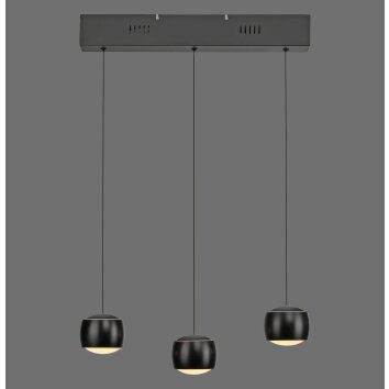 Leuchten Direkt Suspension LED moderne BALLINI, hauteur réglable, 3000 Kelvin blanc chaud