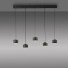 Leuchten Direkt Suspension LED BALLINI, réglable en hauteur, 3000 Kelvin chaud