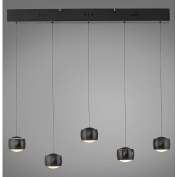Leuchten Direkt Suspension LED BALLINI, réglable en hauteur, 3000 Kelvin chaud