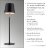 Leuchten Direkt Lampe à poser BOTERIA, tête conique inclinable, mémoire, LED 3000 Kelvin
