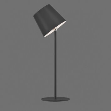 Leuchten Direkt Lampe à poser BOTERIA, tête conique inclinable, mémoire, LED 3000 Kelvin