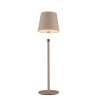 Leuchten Direkt lampe à poser BOTERIA, abat-jour brun inclinable, LED sable