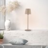 Leuchten Direkt lampe à poser BOTERIA, abat-jour brun inclinable, LED sable