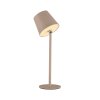 Leuchten Direkt lampe à poser BOTERIA, abat-jour brun inclinable, LED sable