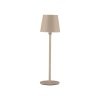 Leuchten Direkt lampe à poser BOTERIA, abat-jour brun inclinable, LED sable