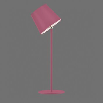 Leuchten Direkt lampe à poser BOTERIA rose, LED 3000 Kelvin, mémoire, abat-jour orientable
