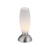 Paul Neuhaus Lampe à poser JOY avec abat-jour galbé blanc, 3000 Kelvin blanc chaud