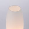 Paul Neuhaus Lampe à poser JOY avec abat-jour galbé blanc, 3000 Kelvin blanc chaud