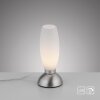 Paul Neuhaus Lampe à poser JOY avec abat-jour galbé blanc, 3000 Kelvin blanc chaud