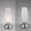 Paul Neuhaus Lampe à poser JOY avec abat-jour galbé blanc, 3000 Kelvin blanc chaud