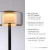 Paul Neuhaus, lampe à poser LED RIKA à variateur tactile avec mémoire, design moderne