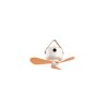 Reality Ventilateur de plafond LED Rena, forme d’avion, blanc, dimmable par télécommande