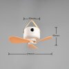 Reality Ventilateur de plafond LED Rena, forme d’avion, blanc, dimmable par télécommande
