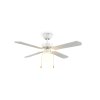 Reality Ventilateur de plafond lumineux Hammerfest rétro à 3 vitesses, pales brunes