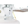 Reality Ventilateur de plafond lumineux Hammerfest rétro à 3 vitesses, pales brunes