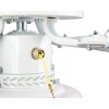 Reality Ventilateur de plafond lumineux Hammerfest rétro à 3 vitesses, pales brunes