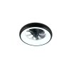 Reality Ventilateur de plafond lumineux Muonio rond, blanc réglable 2700-6500 Kelvin
