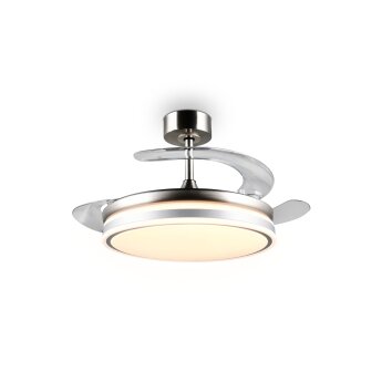 Reality Ventilateur Volda, dimmable, température de couleur réglable 2700-6500 Kelvin