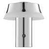 Brilliant Lampe à poser moderne Kinich LED, abat-jour évasé blanc, 2700 Kelvin blanc chaud