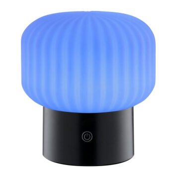 Brilliant Leuchten lampe à poser RGB LED Sarastro nervurée IP44, 2700 Kelvin blanc chaud