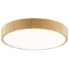 Brilliant Leuchten, plafonnier LED Teranon rond, ton bois clair, 3000 Kelvin blanc chaud