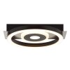 Brilliant Plafonnier rond LED Maureen, cercles noirs, mémoire, 3000 Kelvin blanc chaud