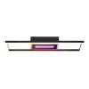 Brilliant plafonnier LED moderne Besson, RGB, blanc réglable 3000-6500 Kelvin, télécommande