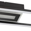 Brilliant plafonnier LED moderne Besson, RGB, blanc réglable 3000-6500 Kelvin, télécommande