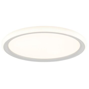 Brilliant Plafonnier LED Carloz rond et plat, avec mémoire, 3000 Kelvin blanc chaud