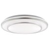Brilliant Plafonnier Luciano LED, rond et plat à surface blanche, blanc neutre 4000 Kelvin