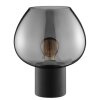 Brilliant Lampe à poser Ligari moderne, abat-jour fumé en forme de goutte