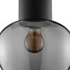 Brilliant Plafonnier Ligari moderne en forme de goutte avec abat-jour en verre fumé