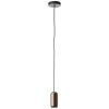 Brilliant Suspension Jane avec abat-jour cylindrique brun et douille GU10