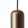 Brilliant Suspension Jane avec abat-jour cylindrique brun et douille GU10