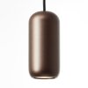 Brilliant Suspension Jane avec abat-jour cylindrique brun et douille GU10