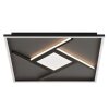Brilliant Leuchten plafonnier LED Hardy, motif croisé, mémoire, blanc chaud 2700 Kelvin
