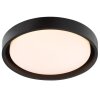 Brilliant Plafonnier LED rond et plat Sonora, face blanche, 3000 Kelvin blanc chaud