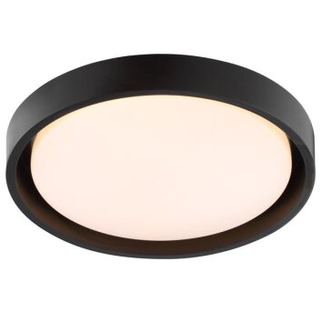 Brilliant Plafonnier LED rond et plat Sonora, face blanche, 3000 Kelvin blanc chaud
