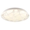 Brilliant Plafonnier LED Marenga à motif organique, blanc réglable 2700-4000 Kelvin